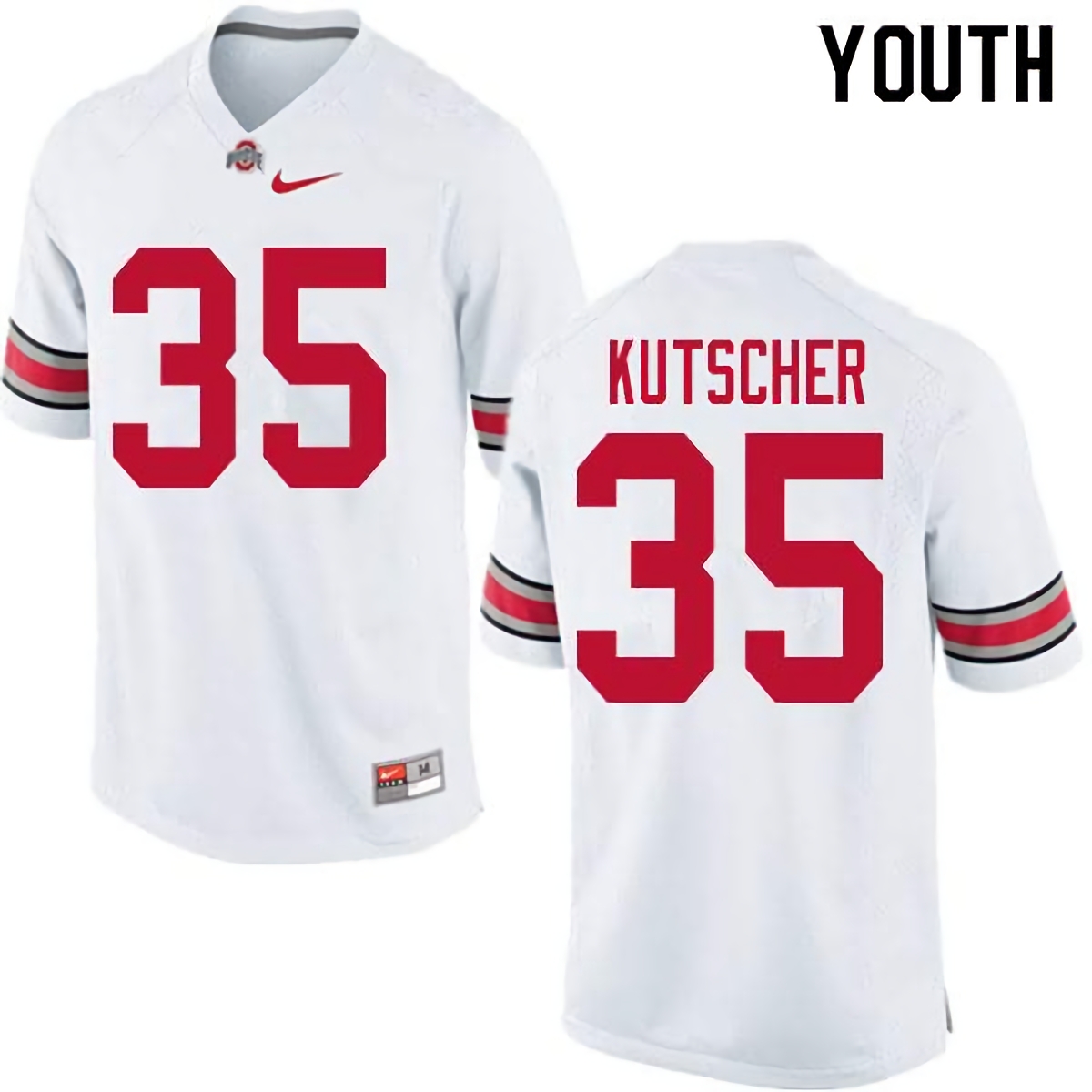 Austin Kutscher Ohio State Buckeyes Youth NCAA #35 Nike White College Stitched Football Jersey OYQ4056VG